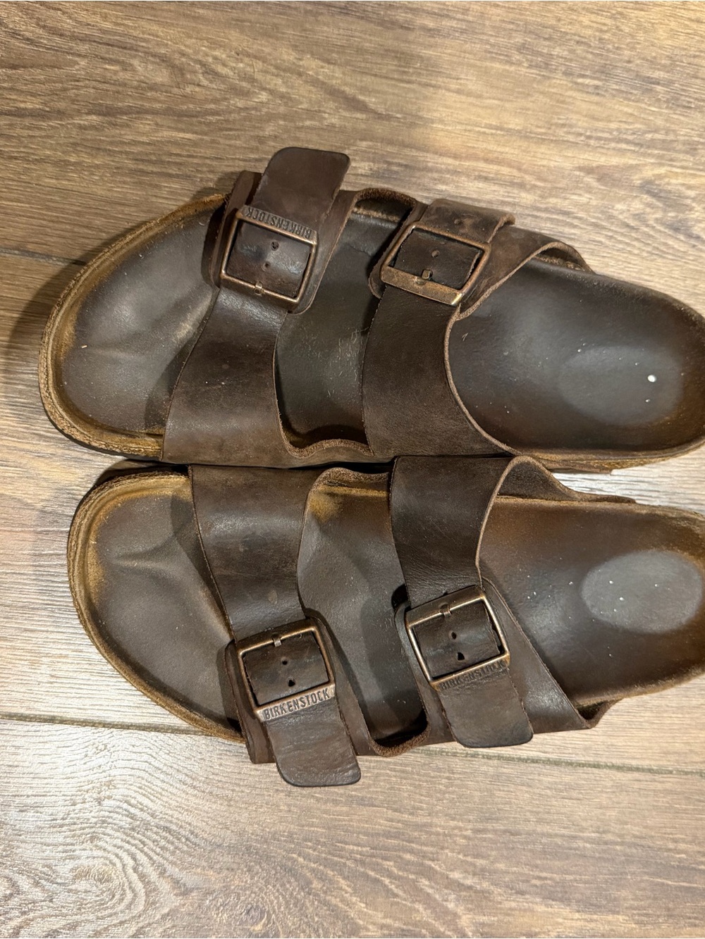 Birkenstock Unisex Brown Double-Buckle Sandals